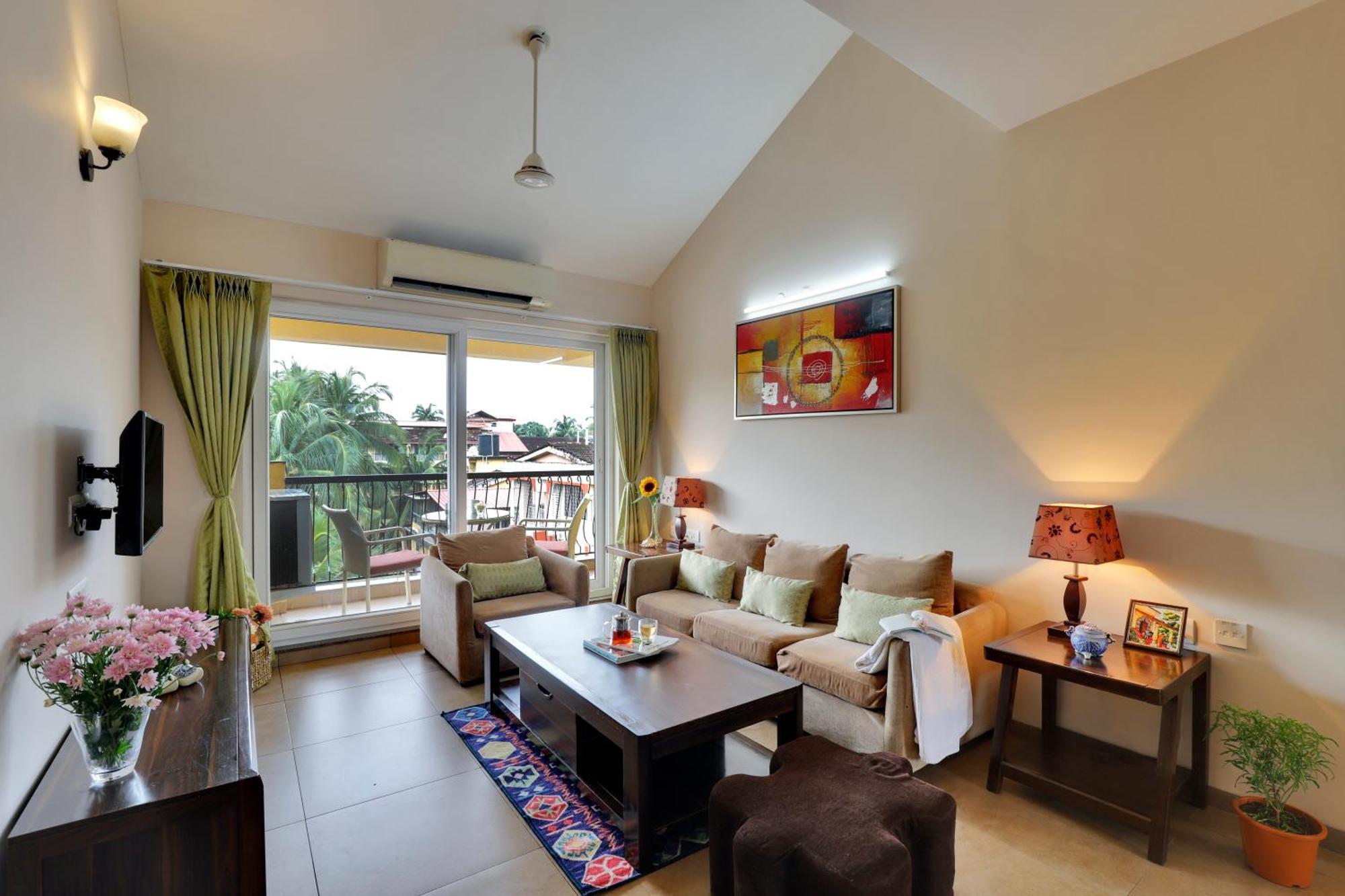 Veera Strand Park Serviced Apartments Near Calangute Exteriör bild