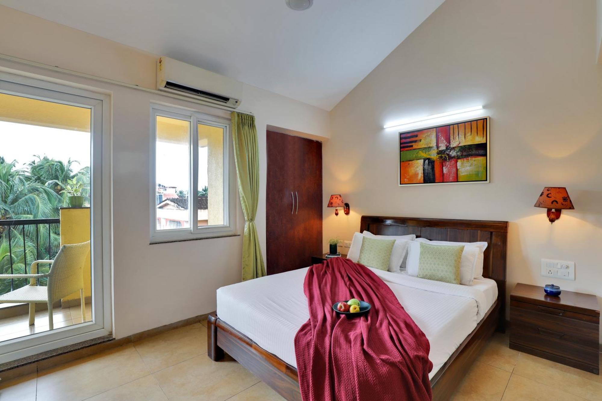 Veera Strand Park Serviced Apartments Near Calangute Exteriör bild